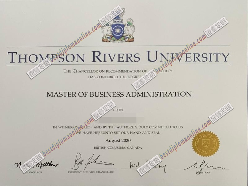 一比一复制汤普森河大学毕业证 加急办理 | 满足您的毕业需求