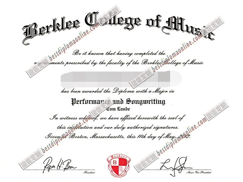 购买伯克利音乐学院毕业证：一比一复刻的秘密