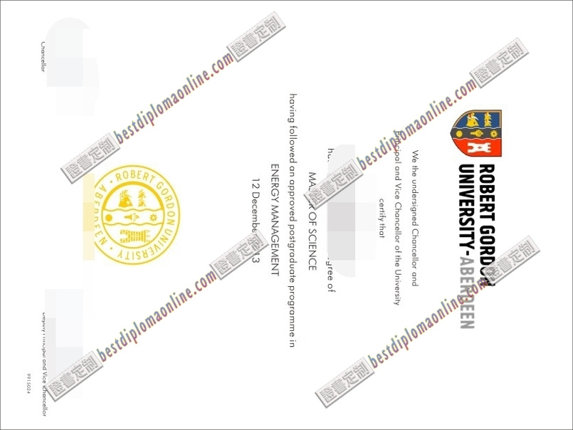 订制阿伯丁罗伯特戈登大学毕业证：一比一复刻你的成功印记